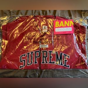 Supreme and timberland collaboration baseball jersey RED